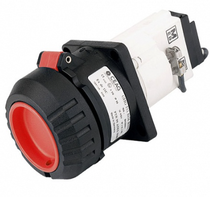 Розетка фланцевая 4-контактная 480-500 В, 16 А